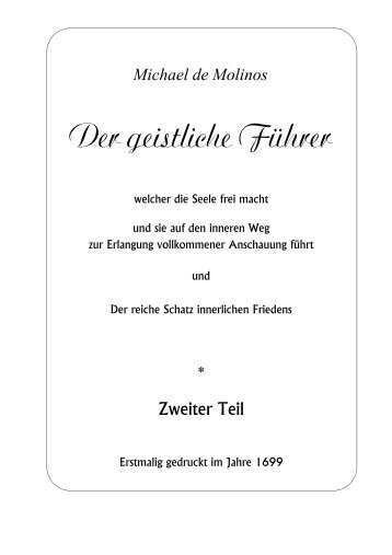 Der geistliche Führer, Heft 2 (PDF) - Herz-Verlag