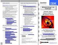 IBM System Storage Technical Resource Guide