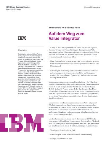 Zusammenfassung der Studie in Deutsch (1,13MB) - IBM