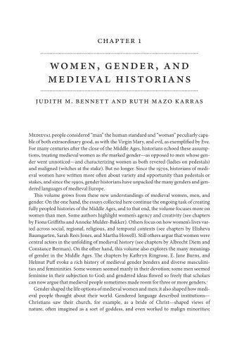 women, gender, and medieval historians - Usc