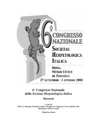 6° Congresso Nazionale della Societas Herpetologica Italica