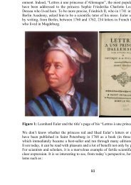 Leonhard Euler, a German princess and topology O18