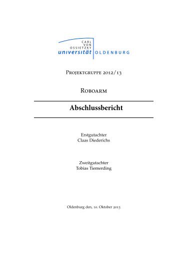 Abschlussbericht - Universität Oldenburg