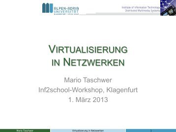 Virtualisierung in Netzwerken - ITEC