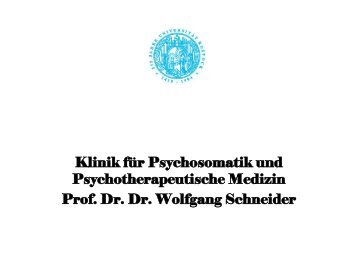 Angststörungen - Klinik für Psychosomatik und ...