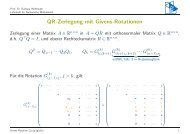 QR-Zerlegung mit Givens-Rotationen - Lehrstuhl Numerische ...