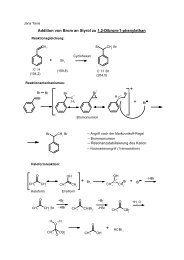 Eingesetzte Chemikalien - Institut für Organische Chemie