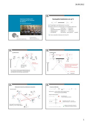 Mechanismen: 3. Nucleophile Substitution - Institut für Organische ...