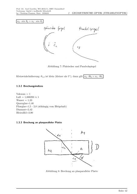 Optik I