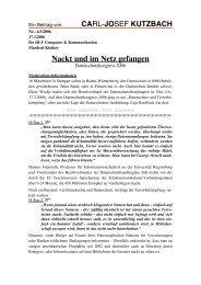 Nackt und im Netz gefangen DLF - Universität Regensburg