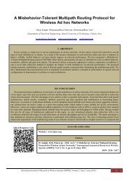 A Misbehavior-Tolerant Multipath Routing Protocol for Wireless Ad ...