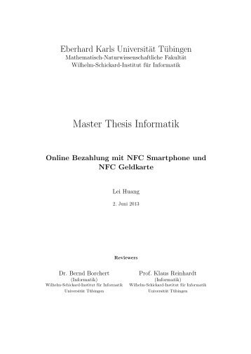 Master- Arbeit - Lehrstuhl für Technische Informatik - Universität ...