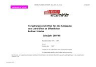 Entwurf der Verwaltungsvorschriften für die Zumessung von ...