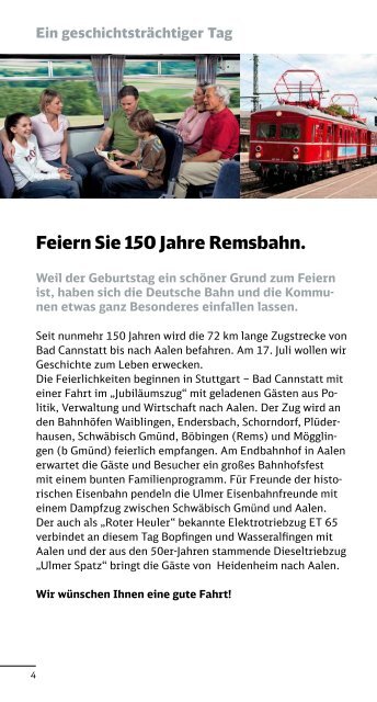 150 Jahre Remsbahn - Flyer