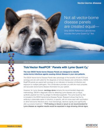 Tick/Vector RealPCR Panels with Lyme Quant C6 - 2ndChance.info