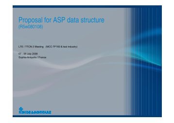 Proposal for ASP data structure - 3GPP