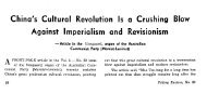 China's Cultural Revolution Is a Crushing Blow Against Imperialism ...