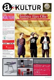 s Stadtsparkasse Augsburg KULTURTERMINE Seite 10/11 - a3kultur