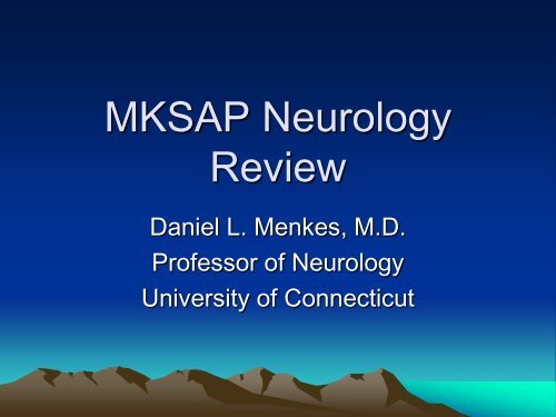 MKSAP Neurology Review