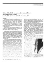 Effect of the birth process on the neonatal line in primary tooth enamel