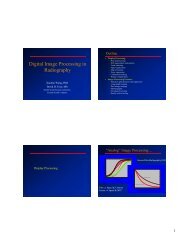 Digital Image Processing in Radiography