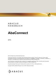 AbaConnect Handbuch (PDF) - ABACUS Research AG