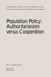 Population Policy: Authoritarianism versus Cooperation