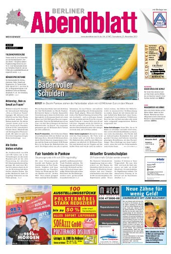 Bäder voller Schulden - Berliner Abendblatt