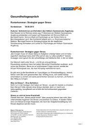 Strategien gegen Stress - Bayerischer Rundfunk
