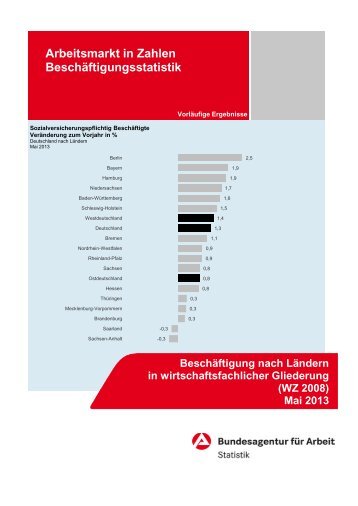 Deutschland - Statistik der Bundesagentur für Arbeit