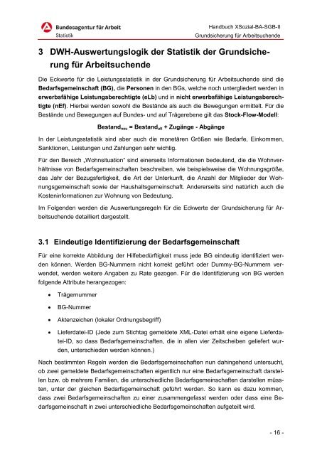 Handbuch - Grundsicherung für Arbeitsuchende - Statistik der ...