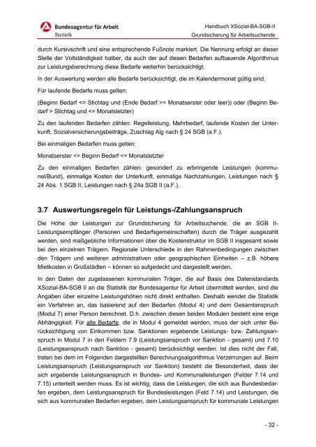 Handbuch - Grundsicherung für Arbeitsuchende - Statistik der ...