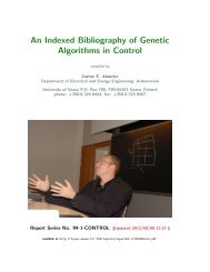 An Indexed Bibliography of Genetic Algorithms in Control