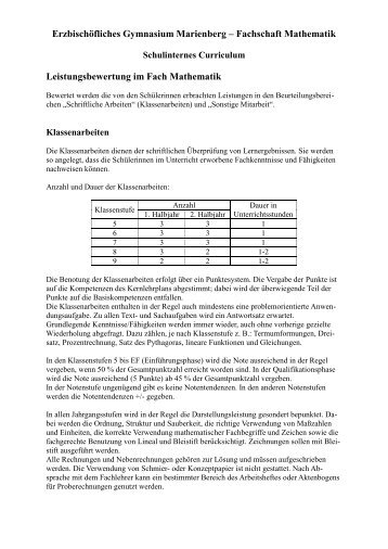 Mathematik im Download - schule.erzbistum-koeln.de