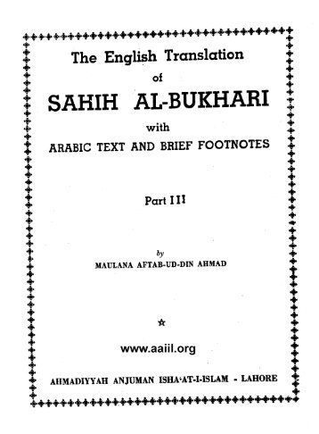The English Translation and Commentary of the Sahih Bukhari ...