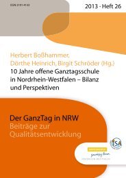 Der GanzTag in NRW Beiträge zur ... - Ganztägig Lernen