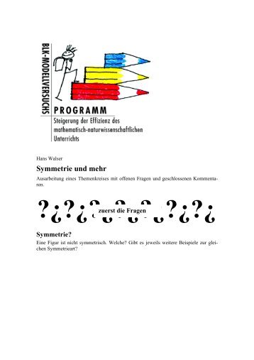 Symmetrie und mehr - SINUS transfer