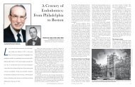 A Century Of Endodontics: From Philadelphia To Boston - The ...