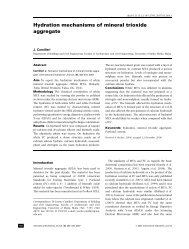 Hydration mechanisms of mineral trioxide aggregate - The ...