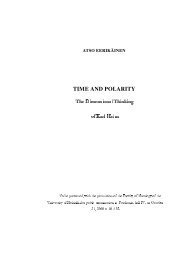 TIME AND POLARITY - E-thesis