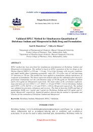 Validated HPLC Method for Simultaneous Quantitation of Diclofenac ...