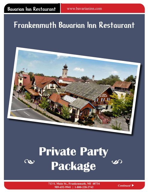 Private Party Package - Bavarian Inn