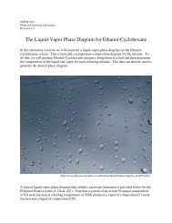 The Liquid-Vapor Phase Diagram for Ethanol-Cyclohexane