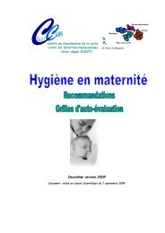 Hygiène en maternité - Recommandations - Grilles d ... - NosoBase