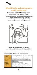 Das neue Programm als PDF - Planetarium Recklinghausen