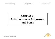 Chapter 2: Sets, Functions, Sequences, and Sums
