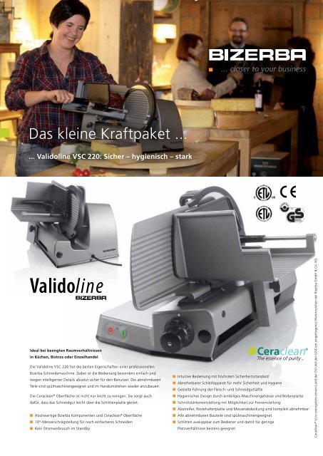 Validoline VSC 220 PDF Download - Bizerba