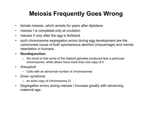 Meiosis, Germ Cells, and Fertilization