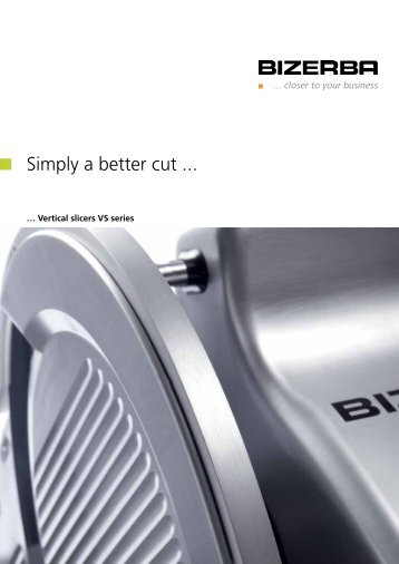 Bizerba slicer brochure as PDF download