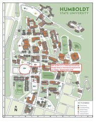 G11 Parking Lot Closure - Humboldt State University